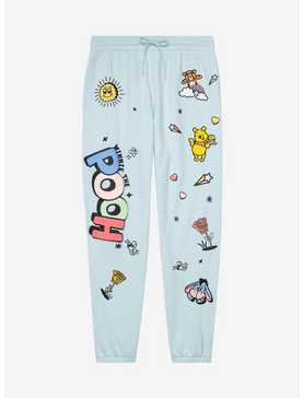 Disney Winnie the Pooh Doodle Icons Allover Print Joggers - BoxLunch Exclusive, , hi-res