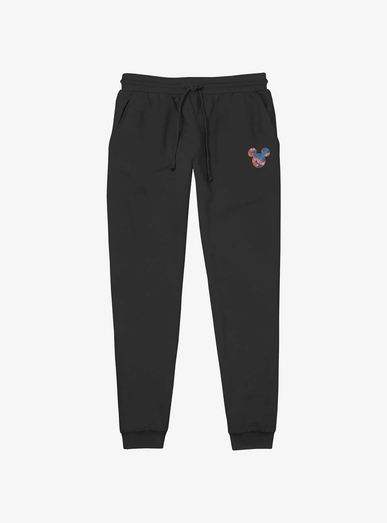 Disney Mickey Mouse Tropic Evening Ears Jogger Sweatpants, BLACK, hi-res