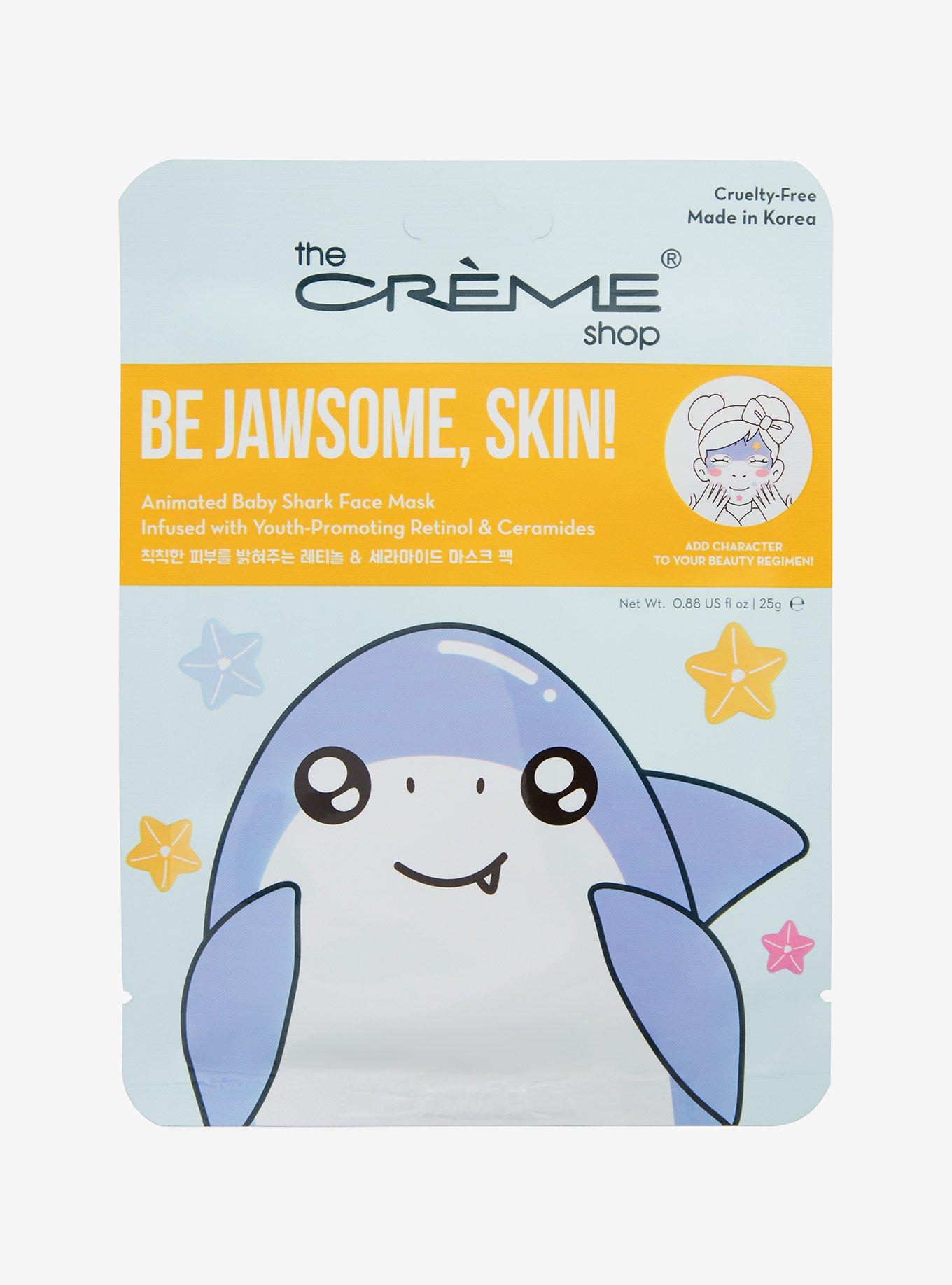 The Cr&eacute;me Shop Animated Baby Shark Face Mask, , hi-res
