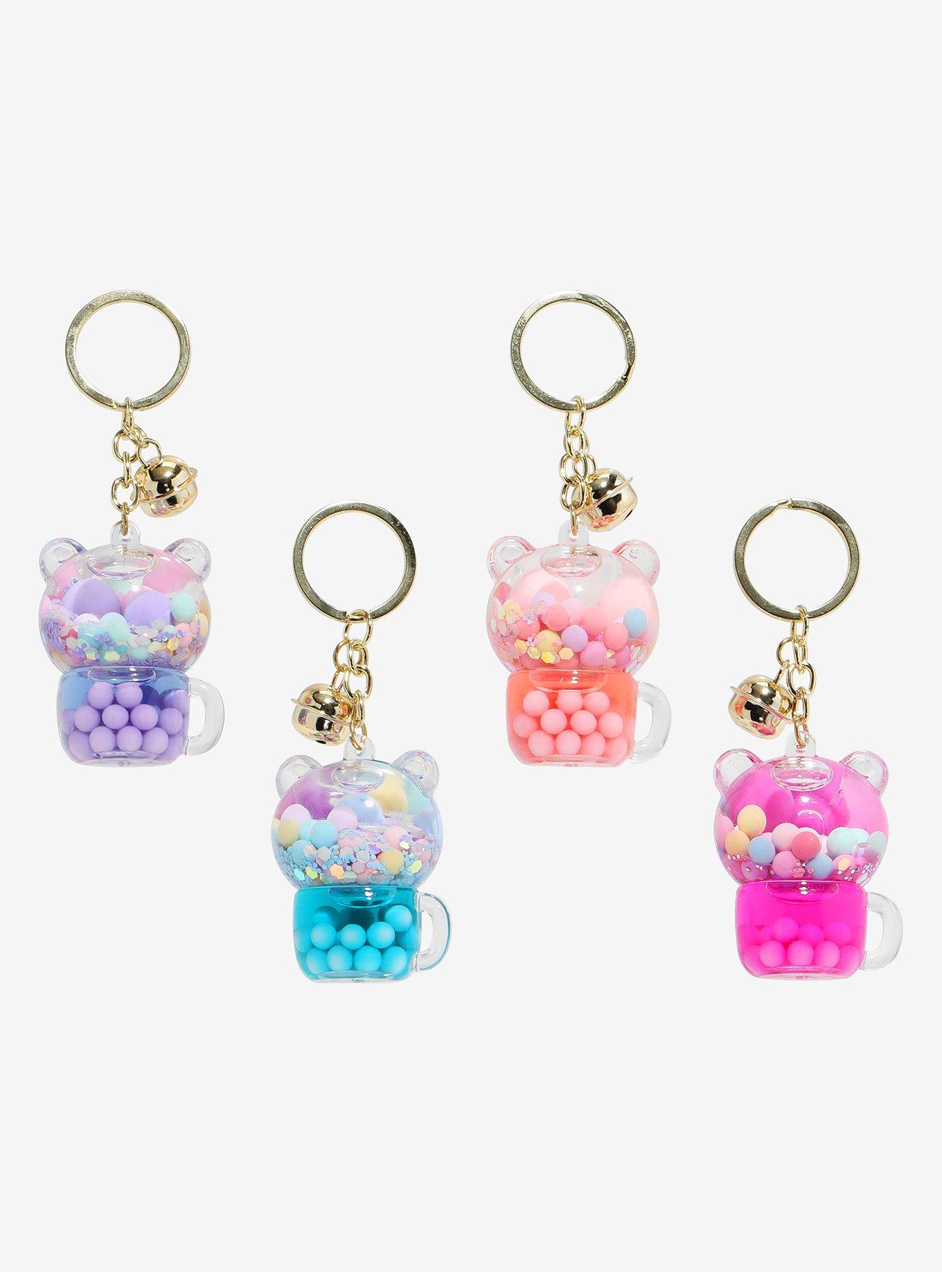 Teddy Bear Teacup Floating Blind Assortment Keychain, , hi-res