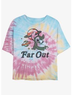 Disney Lilo & Stitch Far Out Stitch Tie-Dye Girls Crop T-Shirt, , hi-res