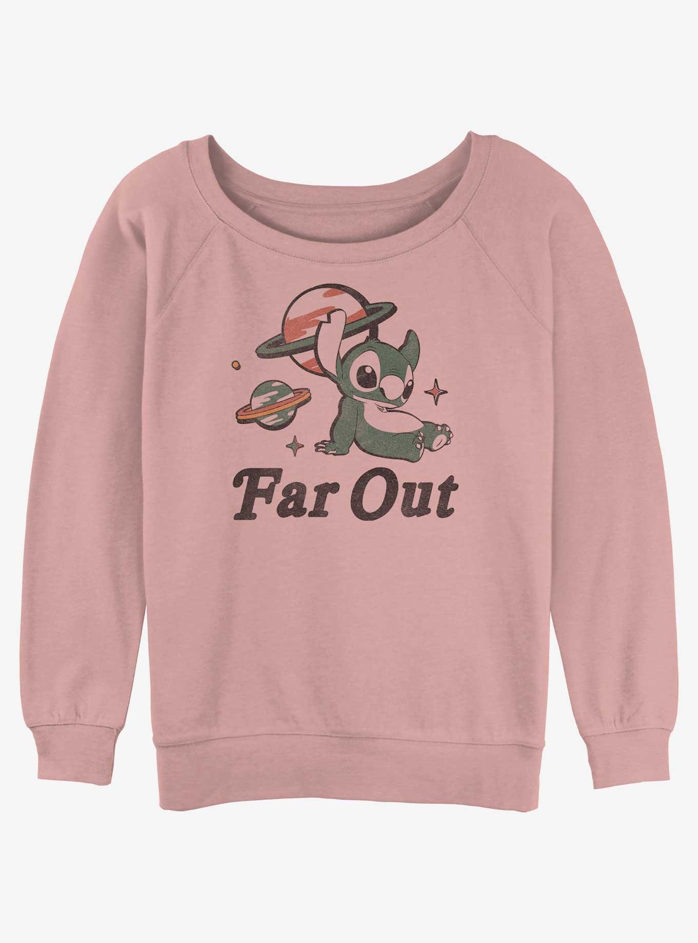 Disney Lilo & Stitch Far Out Stitch Girls Slouchy Sweatshirt