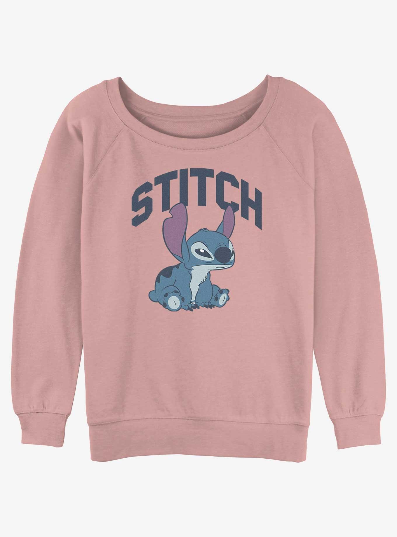 Disney Lilo & Stitch Hangry Stitch Girls Slouchy Sweatshirt, , hi-res