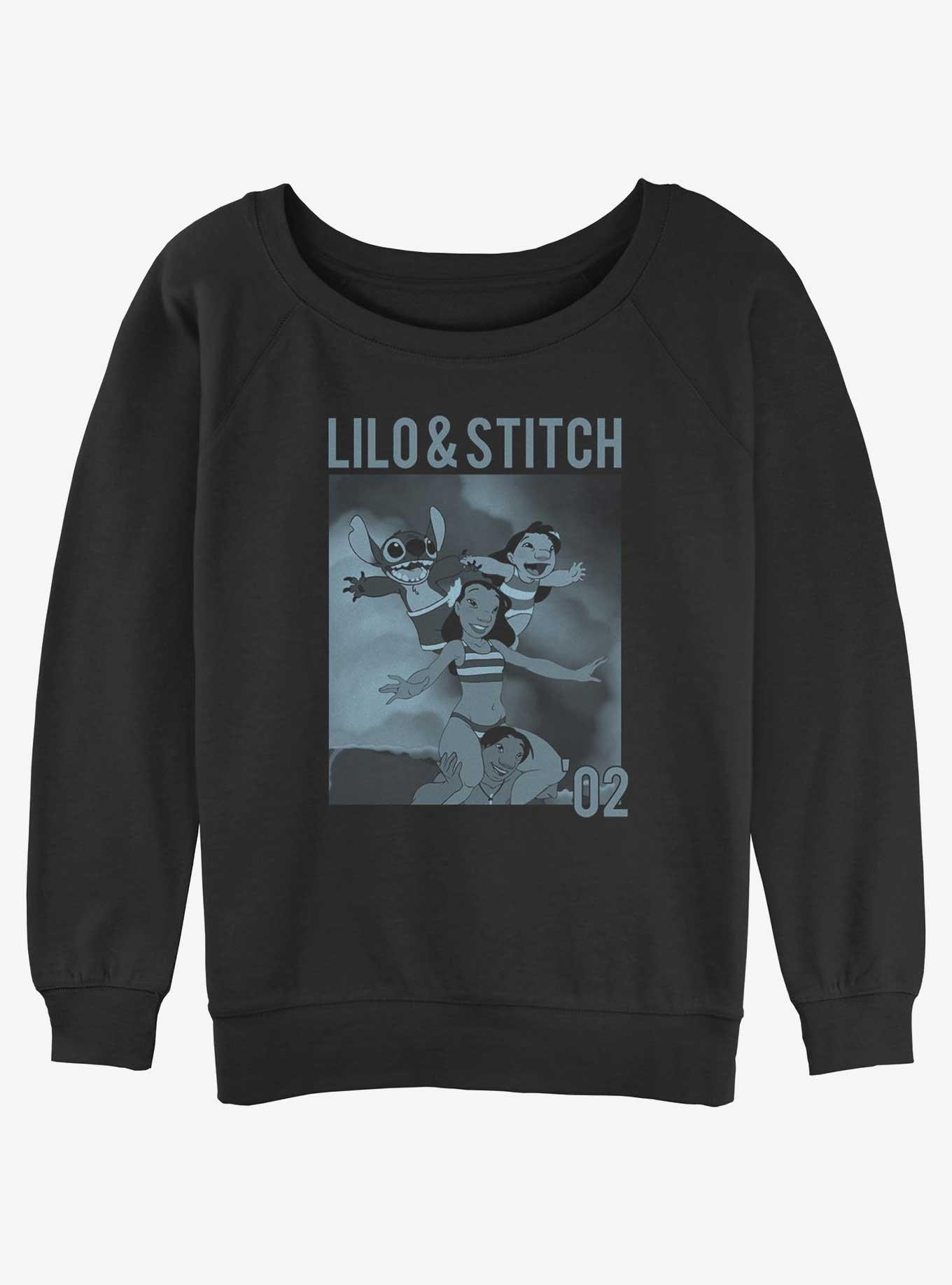 Disney Lilo & Stitch Family Surf Girls Slouchy Sweatshirt, , hi-res