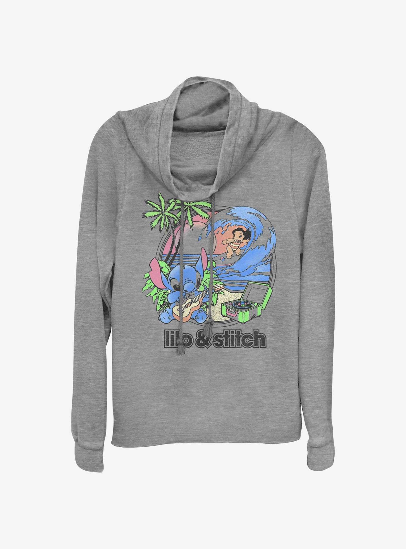 Disney Lilo & Stitch Beach Duo Cowl Neck Long-Sleeve Top, , hi-res