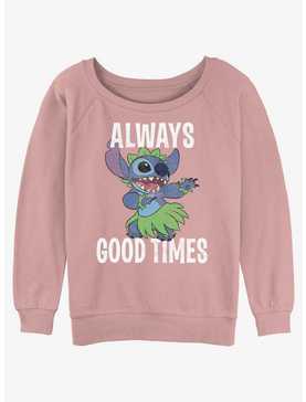 Disney Lilo & Stitch Good Time Stitch Womens Slouchy Sweatshirt, , hi-res