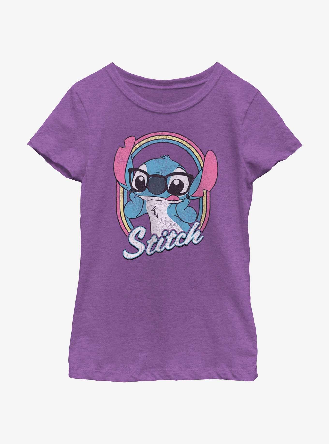 Disney Lilo & Stitch Nerdy Stitch Girls Youth T-Shirt, , hi-res