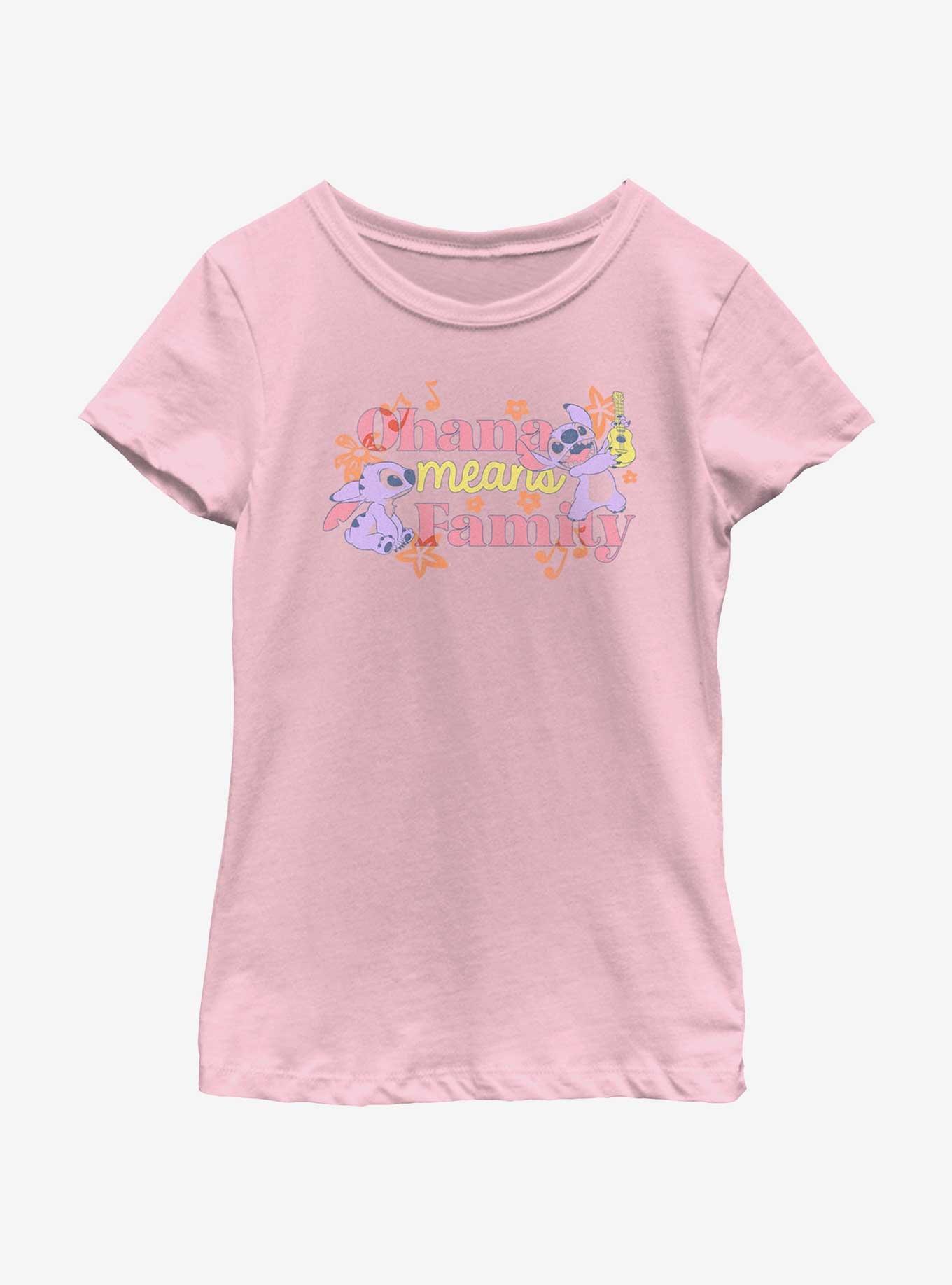 Disney Lilo & Stitch Ohana Means Family Girls Youth T-Shirt, , hi-res