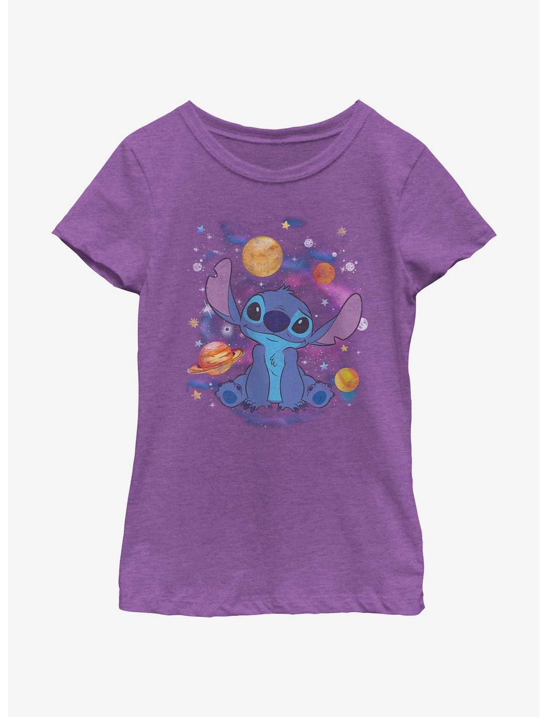 Disney Lilo & Stitch Space Stitch Girls Youth T-Shirt, PURPLE BERRY, hi-res