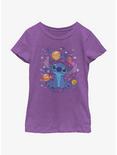 Disney Lilo & Stitch Space Stitch Girls Youth T-Shirt, PURPLE BERRY, hi-res