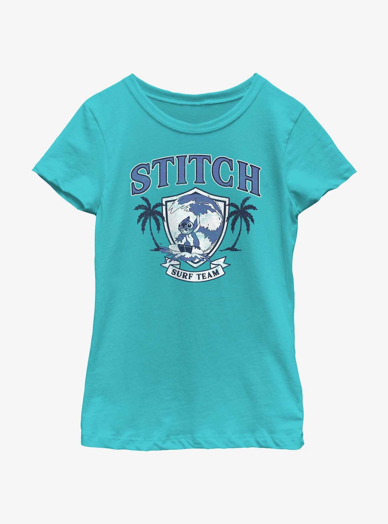 Disney Lilo & Stitch Surf Team Girls Youth T-Shirt, , hi-res