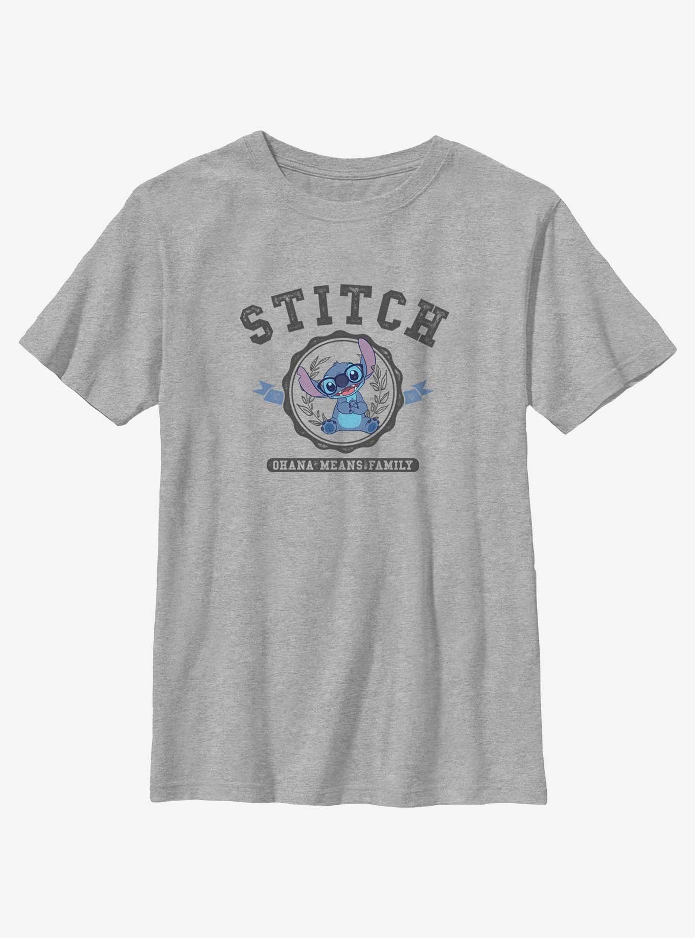 Disney Lilo & Stitch Collegiate Nerd Stitch Youth T-Shirt, , hi-res