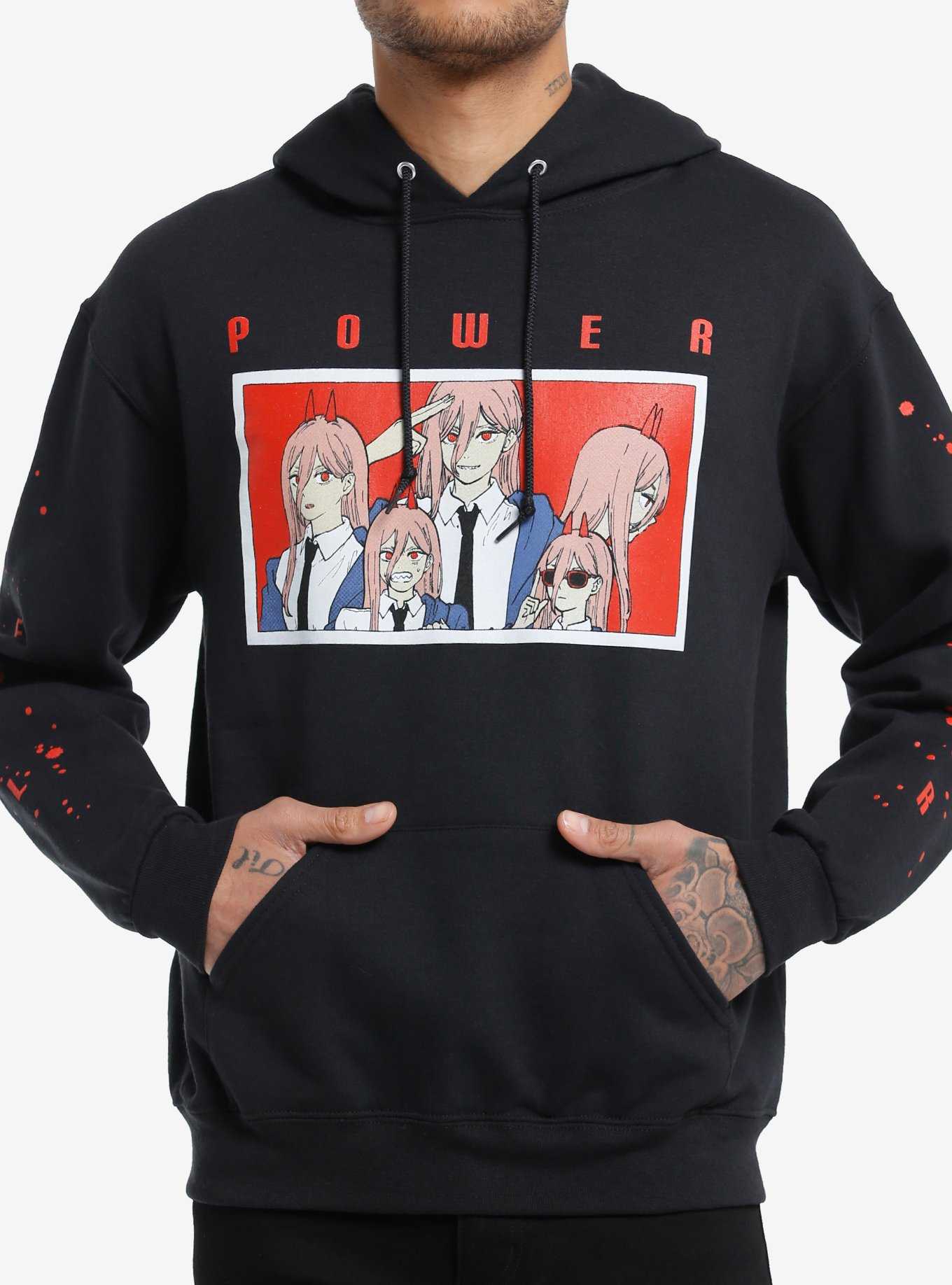 Chainsaw Man Power Collage Hoodie, , hi-res