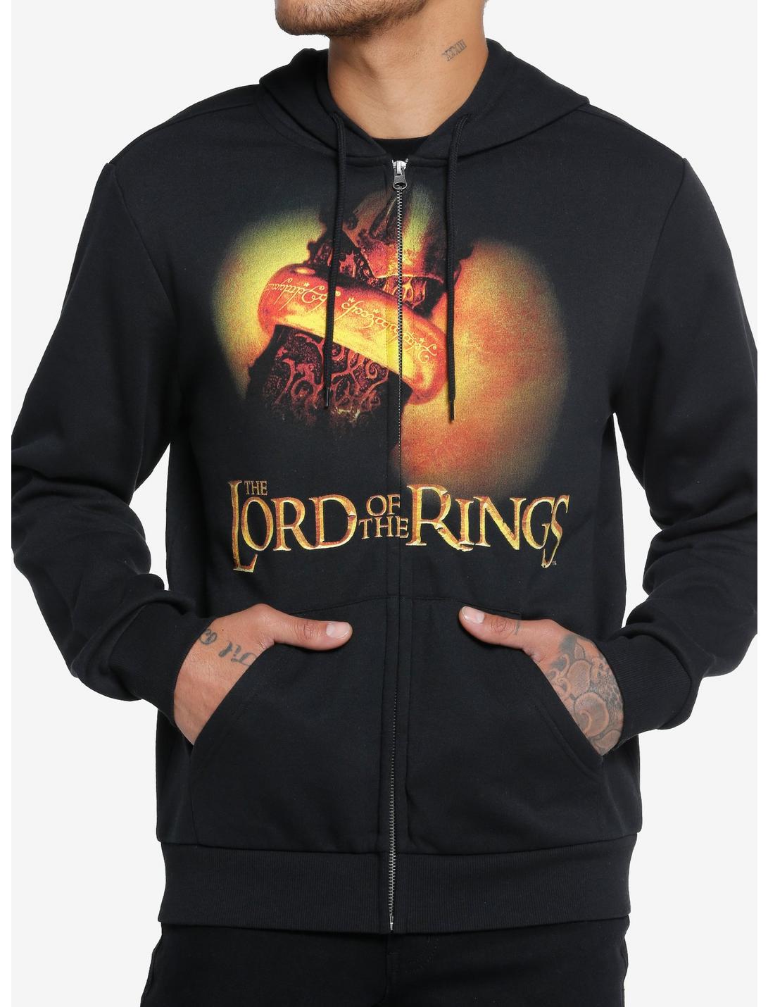 The Lord Of The Rings Sauron Ring Hoodie, BLACK, hi-res