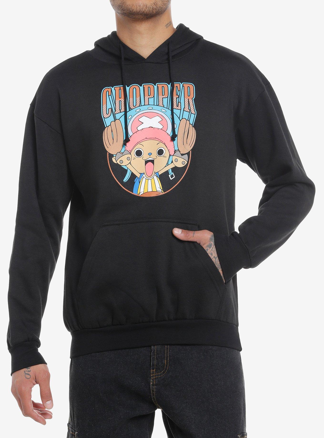 One Piece Chopper Portrait Hoodie, BLACK, hi-res