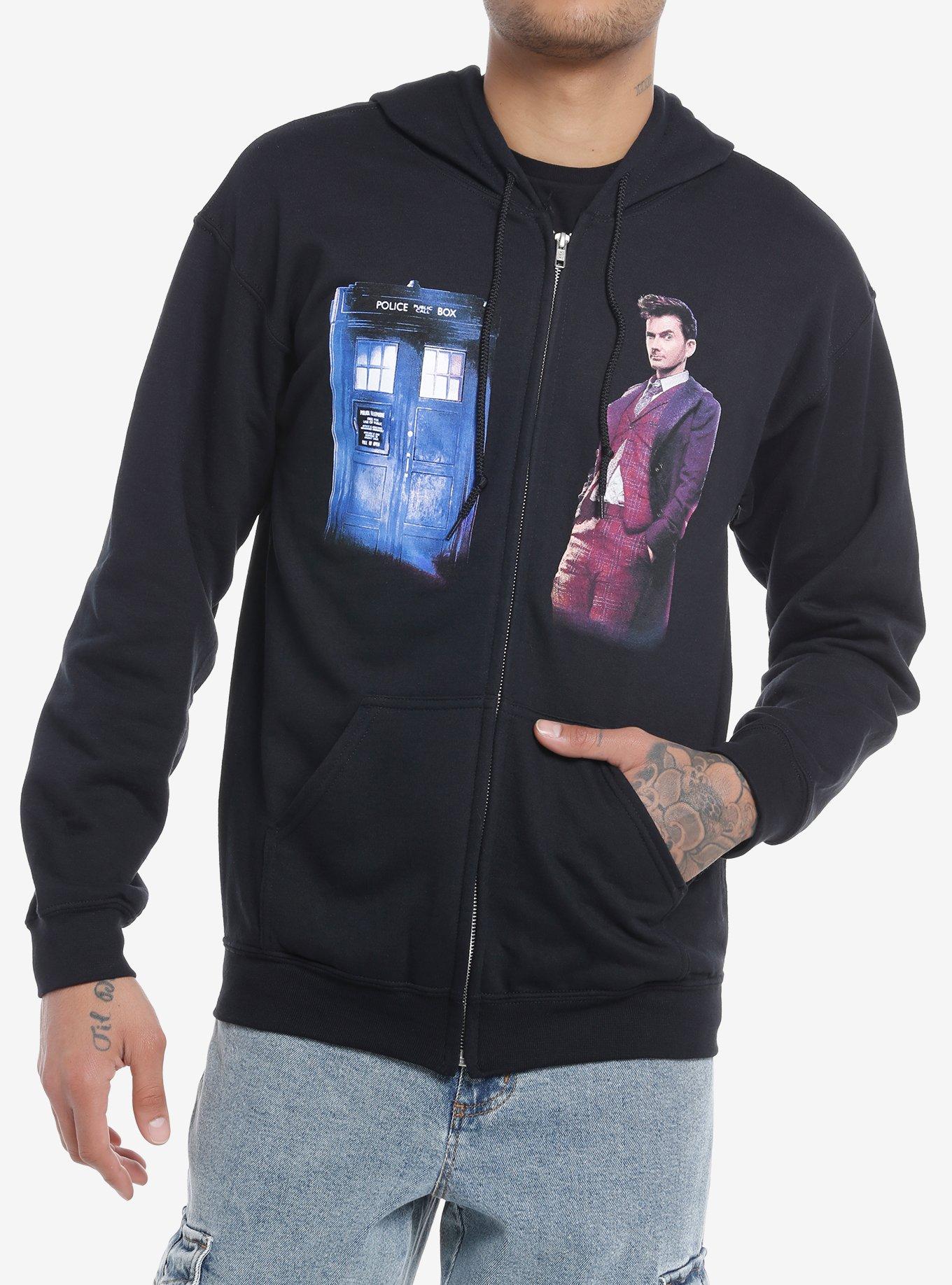 Doctor Who Tenth Doctor Hoodie, BLACK, hi-res