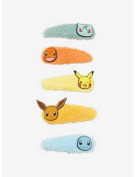 Pokémon Characters Fuzzy Hair Clip Set - BoxLunch Exclusive, , hi-res