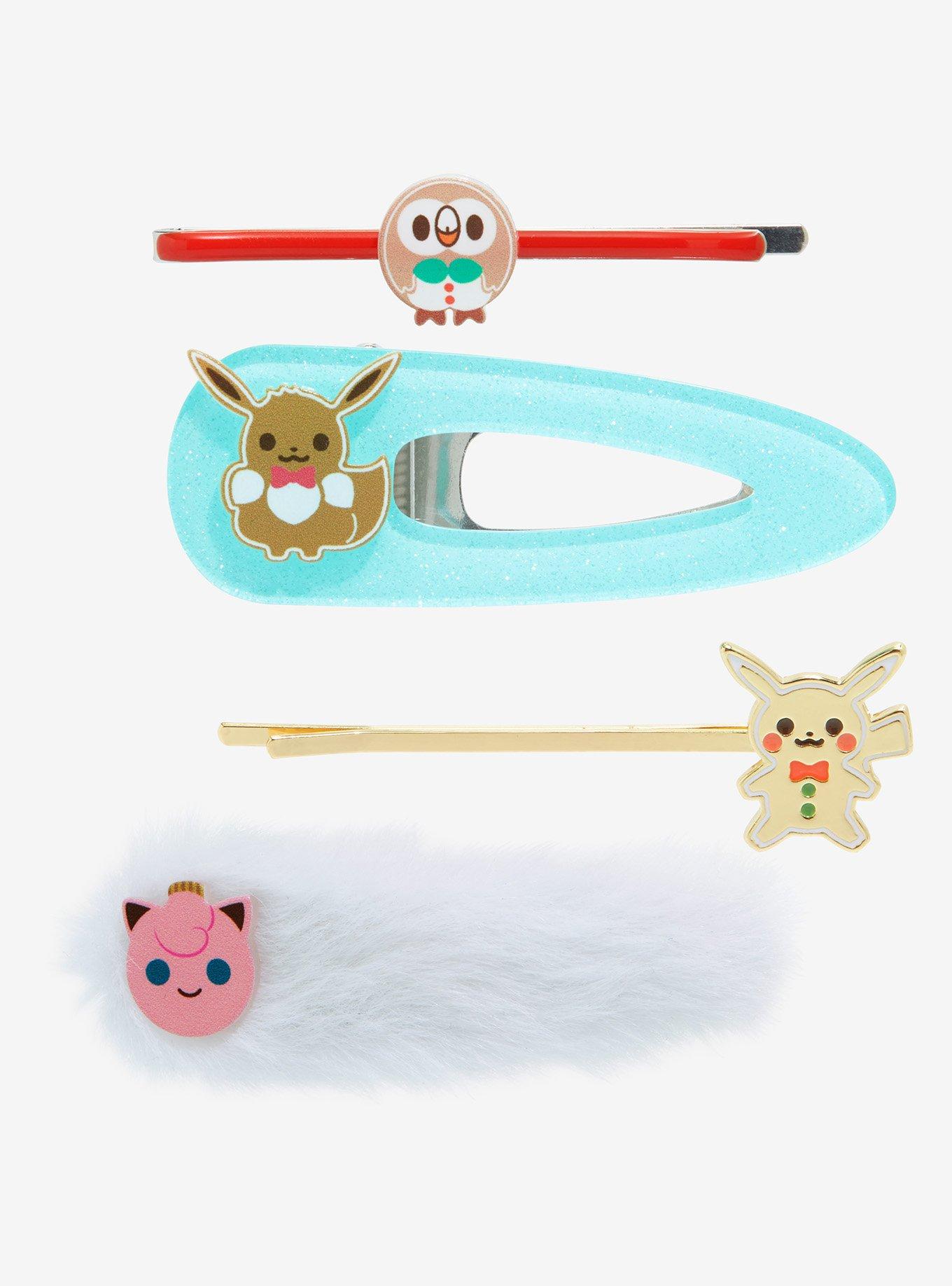 Pokémon Holiday Characters Hair Clip Set - BoxLunch Exclusive, , hi-res