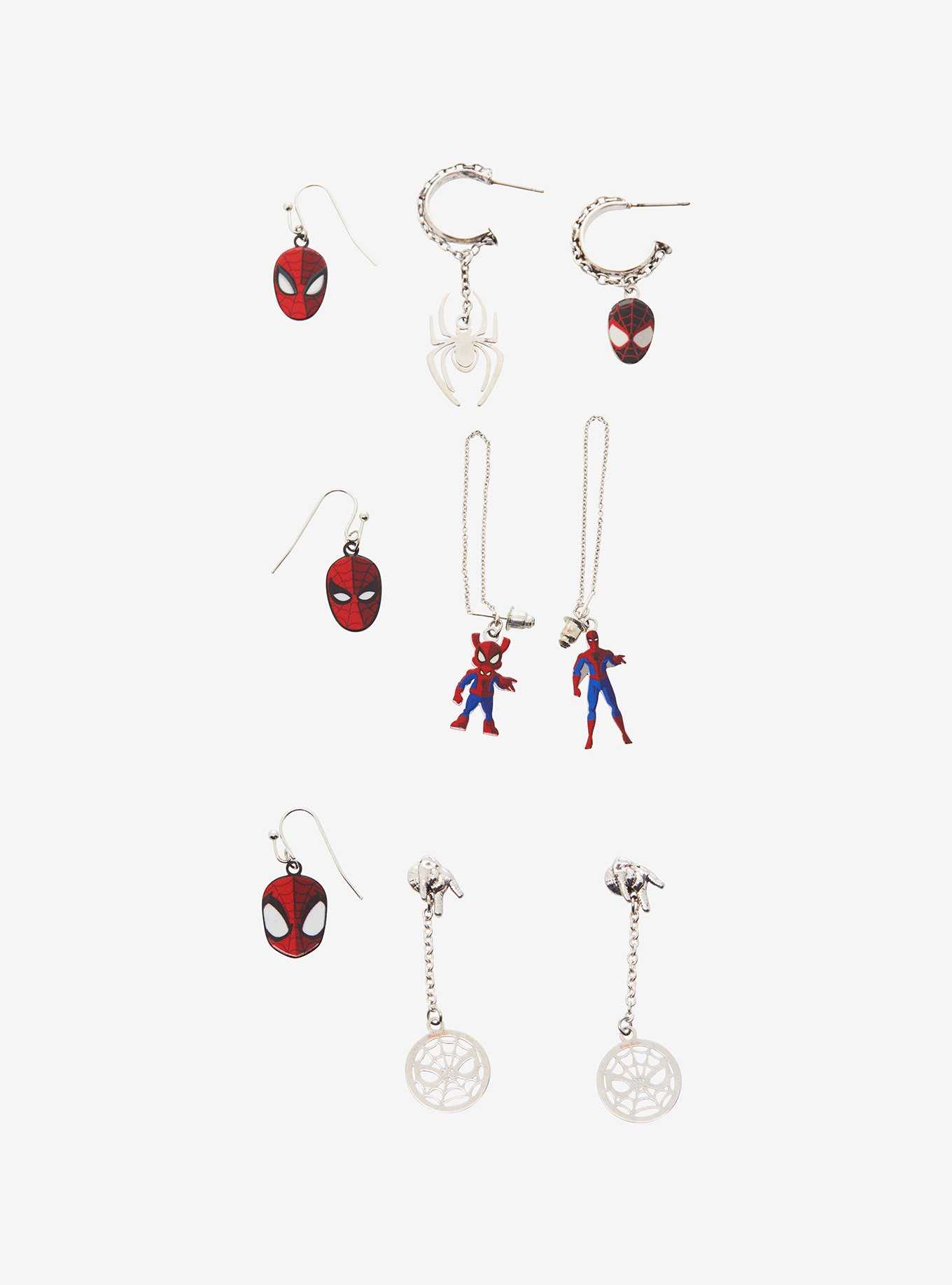 Marvel Spider-Man Mix and Match Earring Set - BoxLunch Exclusive, , hi-res