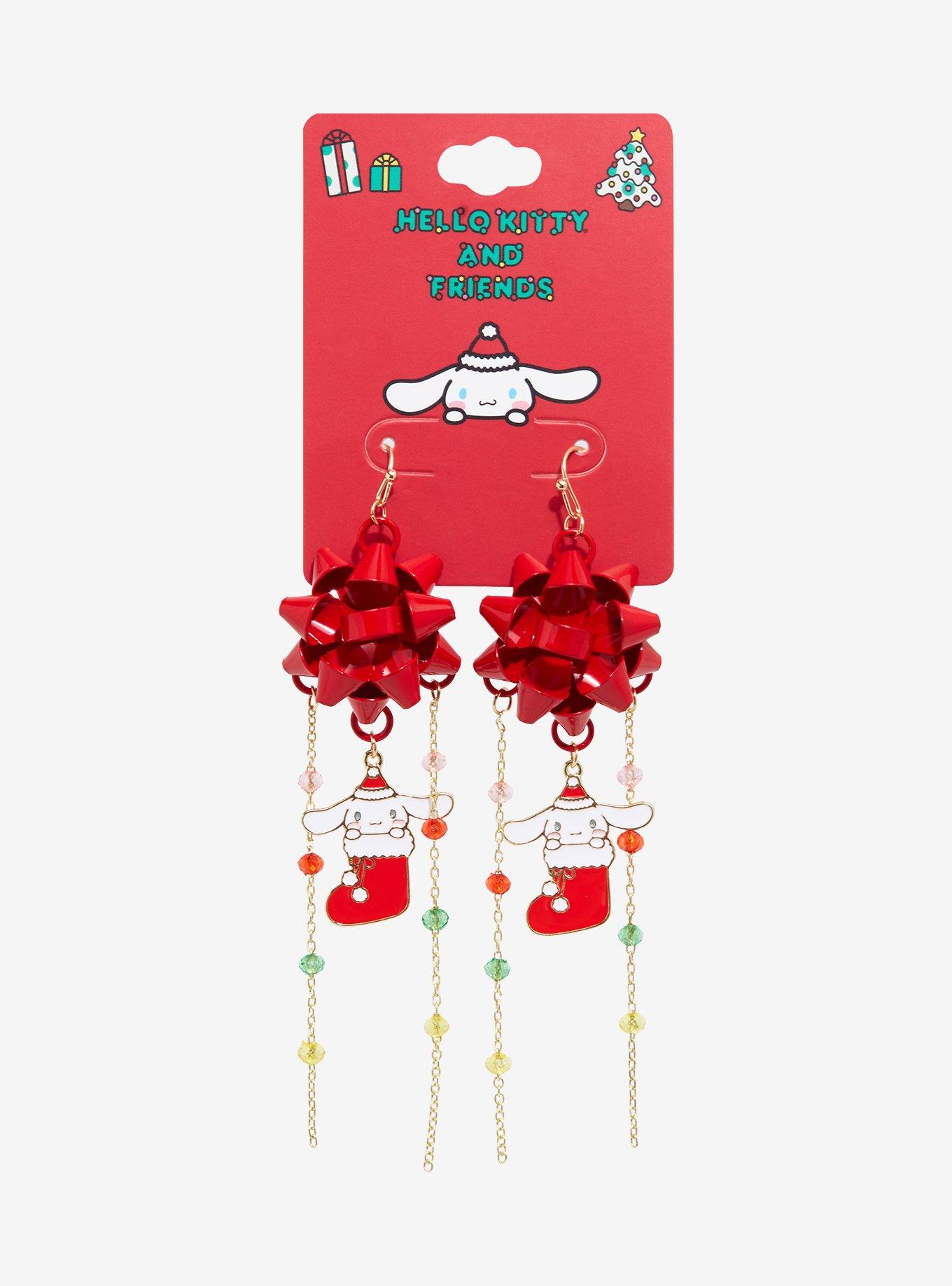 Sanrio Cinnamoroll Stocking Statement Earrings - BoxLunch Exclusive, , hi-res