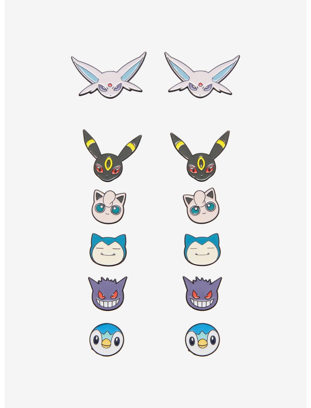 Pokémon Faces Earring Set - BoxLunch Exclusive, , hi-res