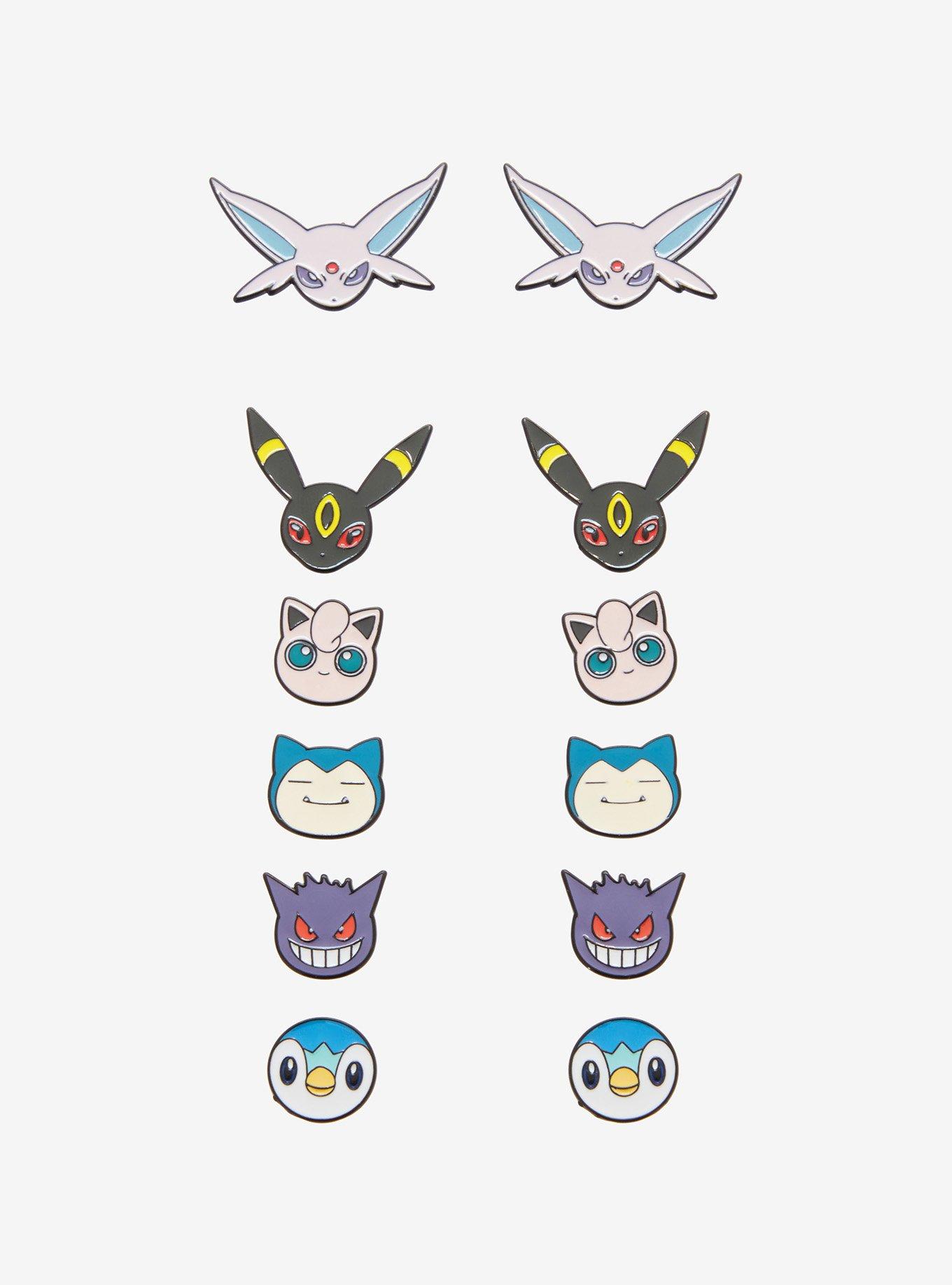 Pok&eacute;mon Faces Earring Set - BoxLunch Exclusive, , hi-res