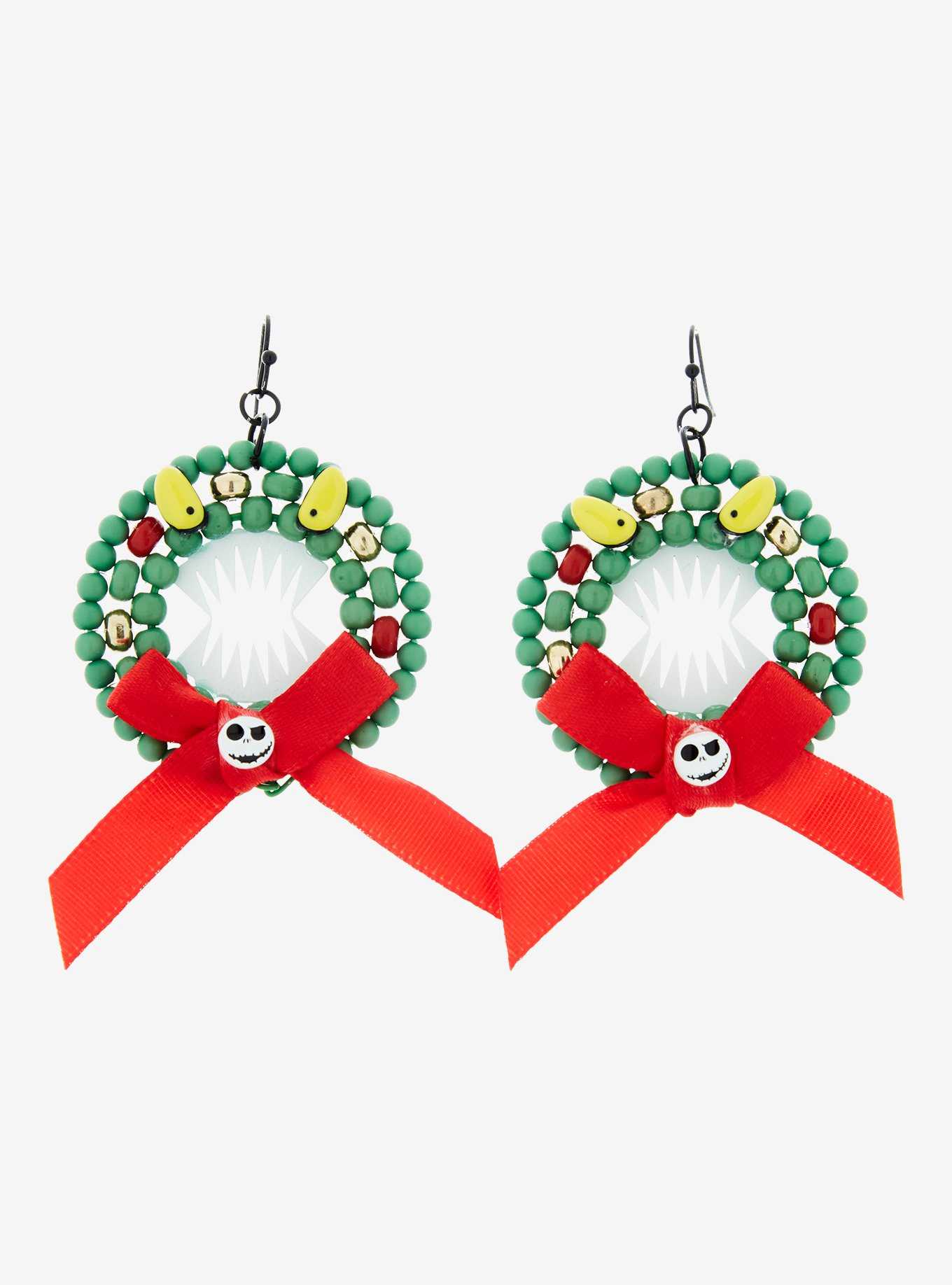 Disney The Nightmare Before Christmas Monster Wreath Earrings - BoxLunch Exclusive, , hi-res