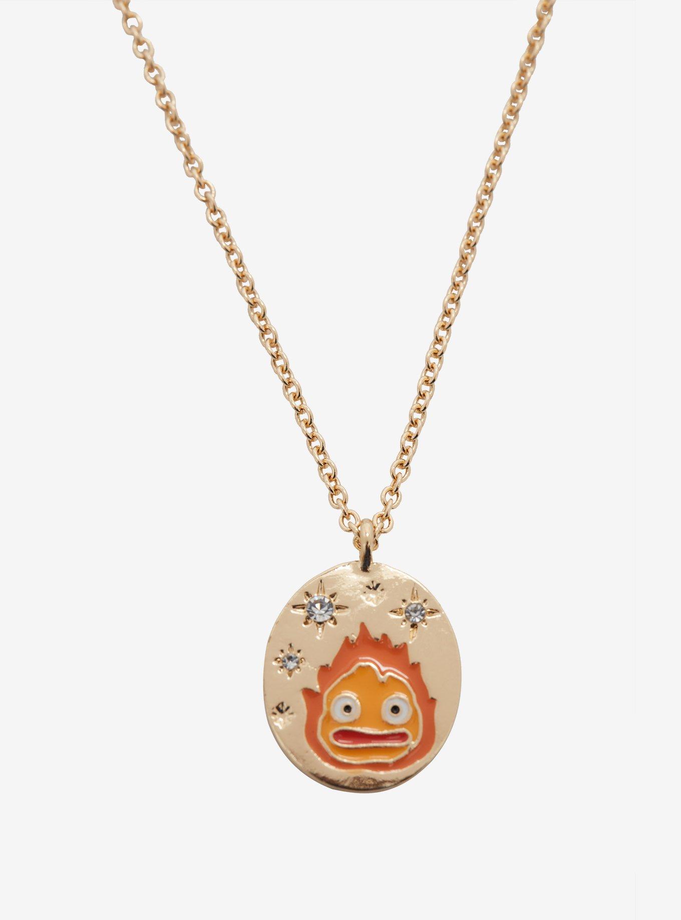 Studio Ghibli Howl's Moving Castle Calcifer Pendant Necklace - BoxLunch Exclusive, , hi-res
