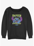 Disney Lilo & Stitch Alien Mode Womens Slouchy Sweatshirt, BLACK, hi-res