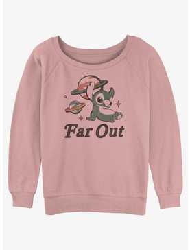 Disney Lilo & Stitch Far Out Stitch Womens Slouchy Sweatshirt, , hi-res