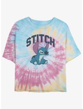 Disney Lilo & Stitch Hangry Stitch Tie-Dye Womens Crop T-Shirt, , hi-res
