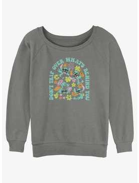 Disney Lilo & Stitch Hippie Stitch Womens Slouchy Sweatshirt, , hi-res