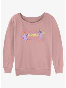 Disney Lilo & Stitch Ohana Means Family Womens Slouchy Sweatshirt, , hi-res