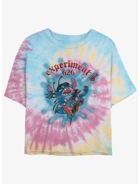 Disney Lilo & Stitch Rock Out Experiment 626 Tie-Dye Womens Crop T-Shirt, , hi-res