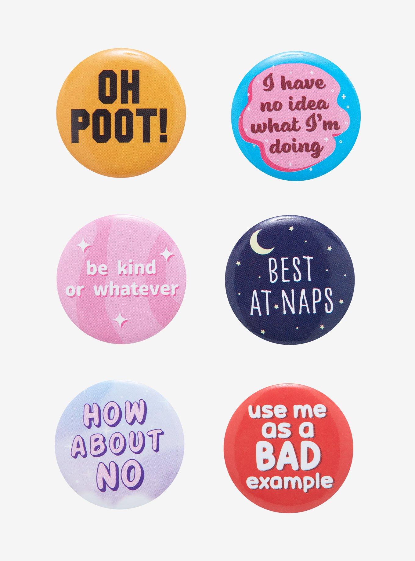 Fun Quotes Button Set, , hi-res