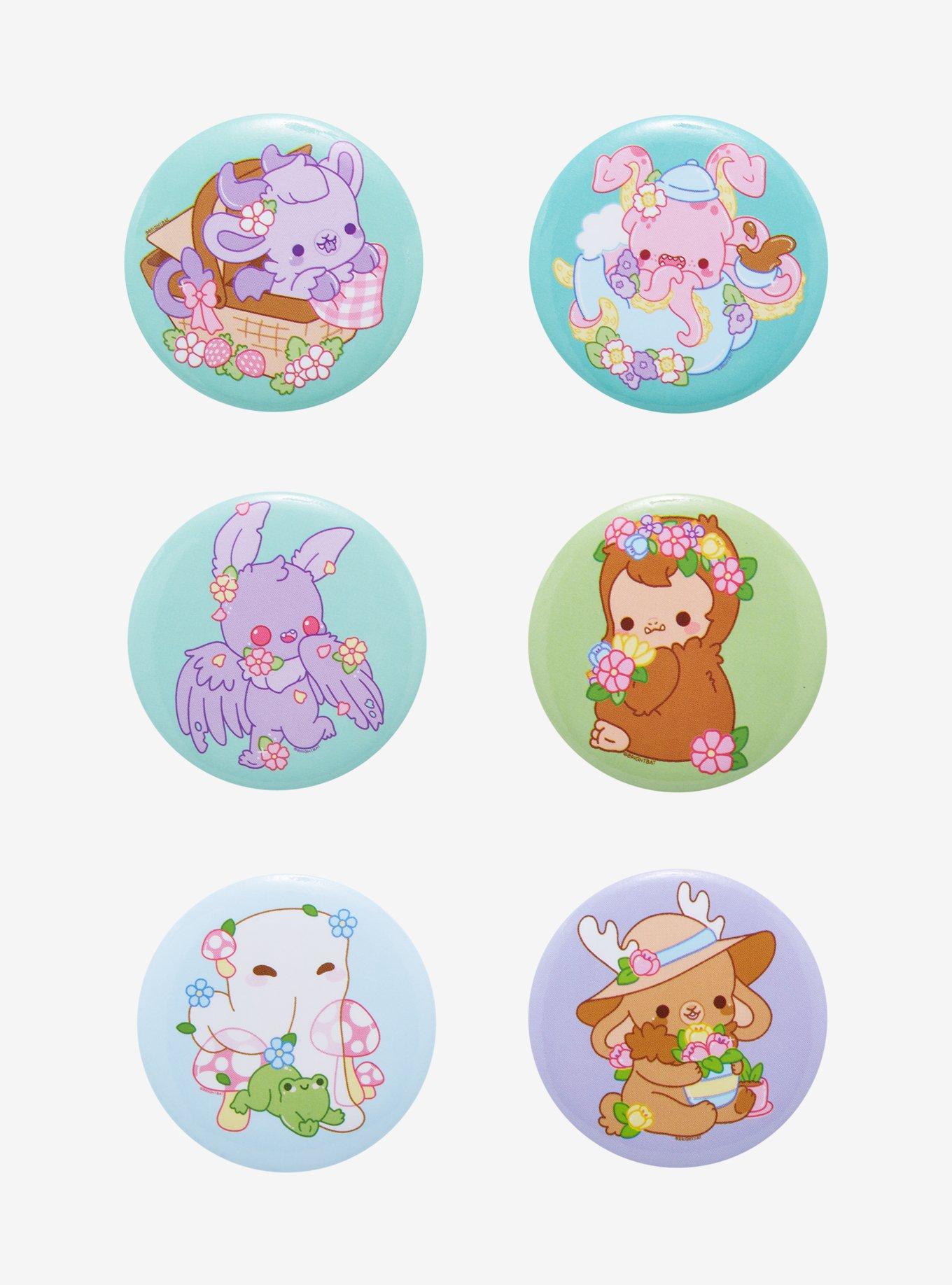 Floral Critters Button Set By Bright Bat Design | Hot Topic