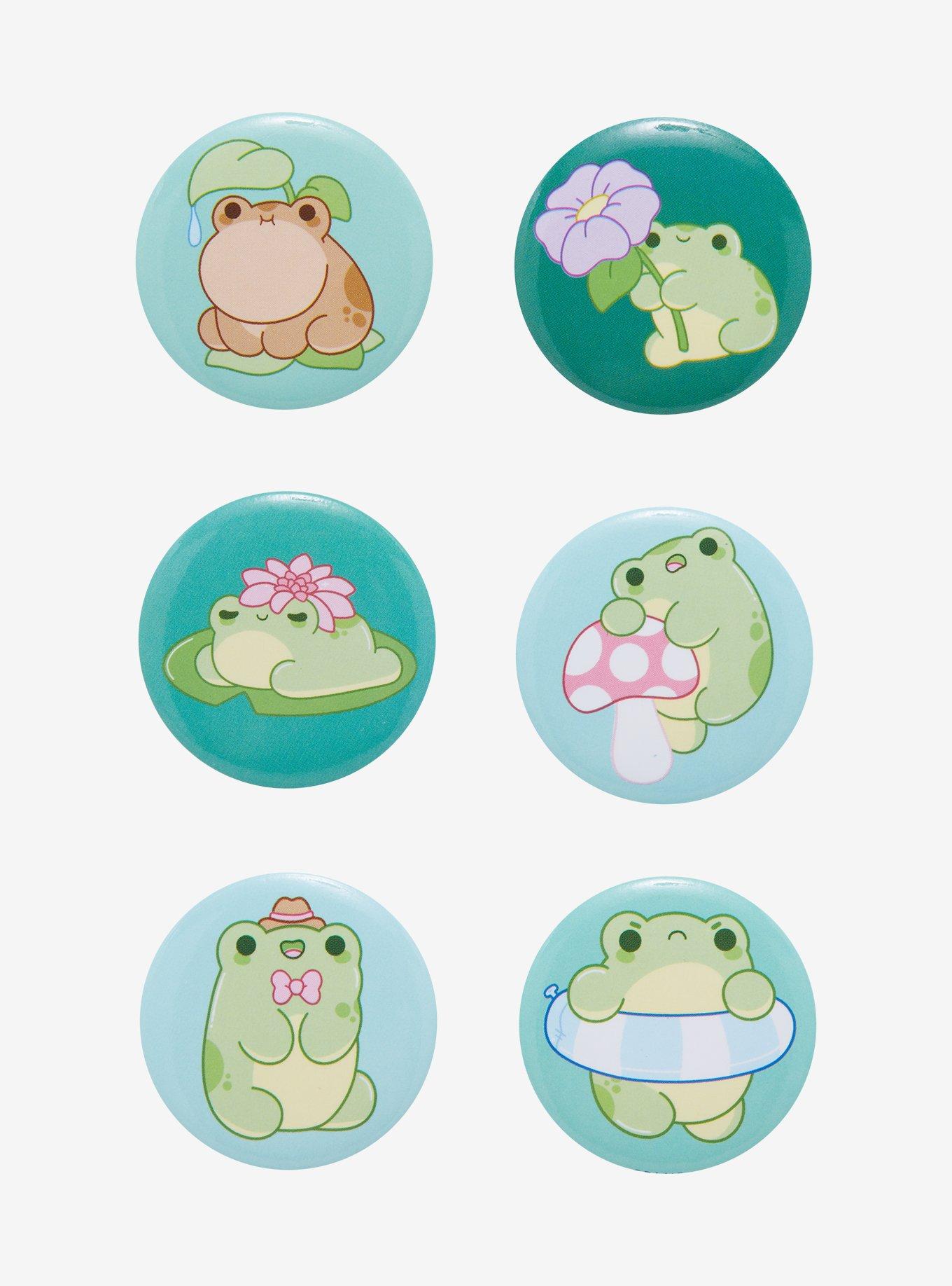 Cute Frog Button Set By Bright Bat Design, , hi-res