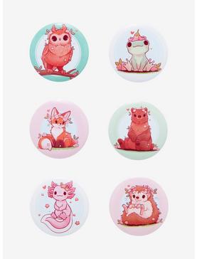 Floral Critters Button Set By Naomi Lord Art, , hi-res