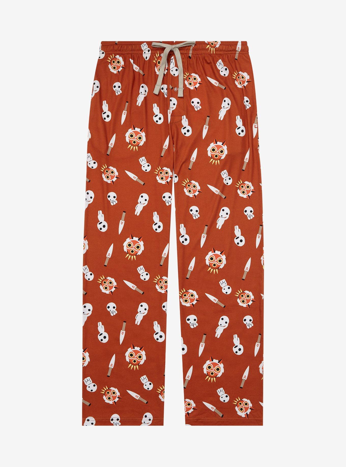 Studio Ghibli Princess Mononoke Allover Print Icons Sleep Pants ...