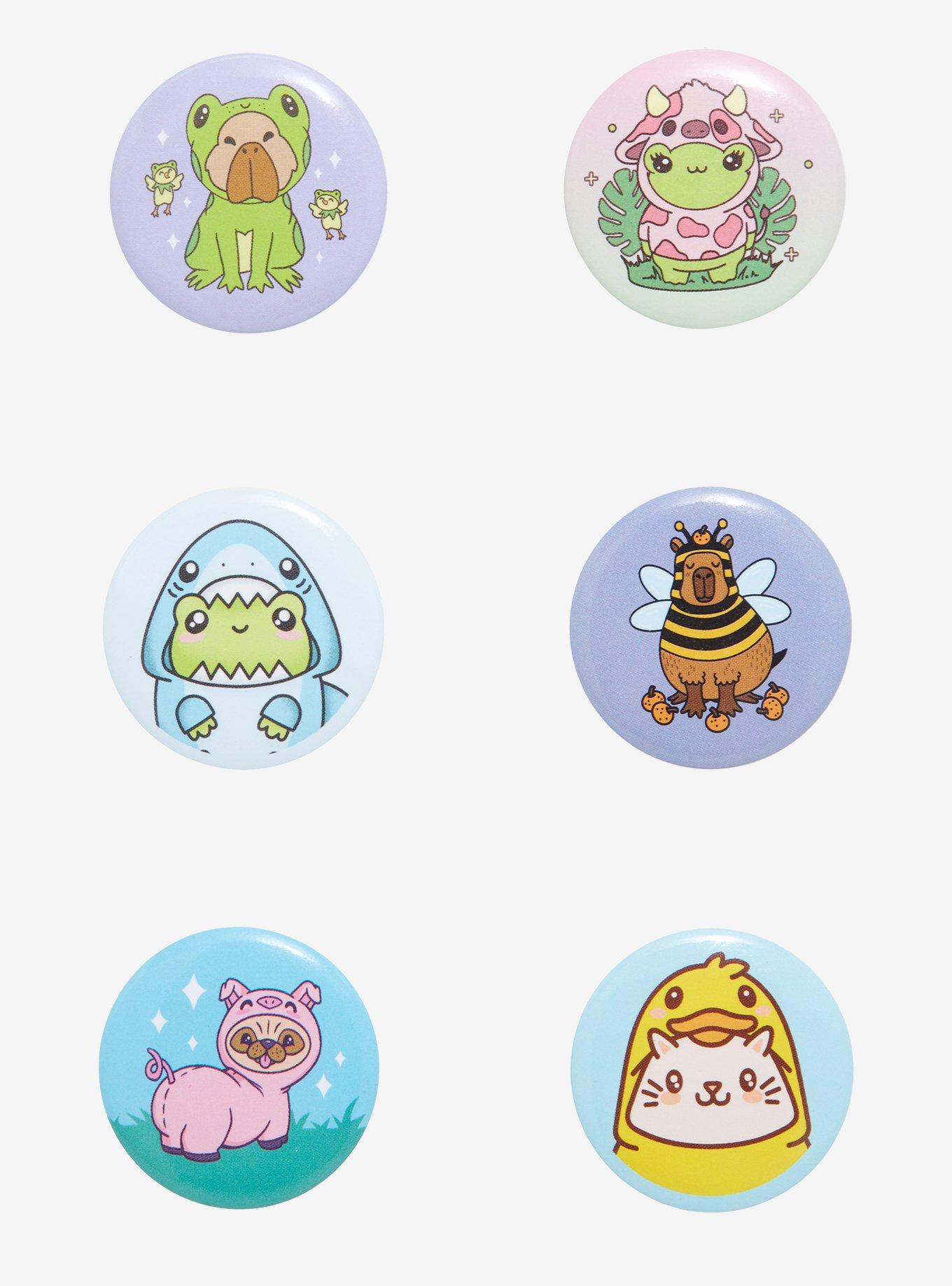 Animals In Costumes Button Set, , hi-res
