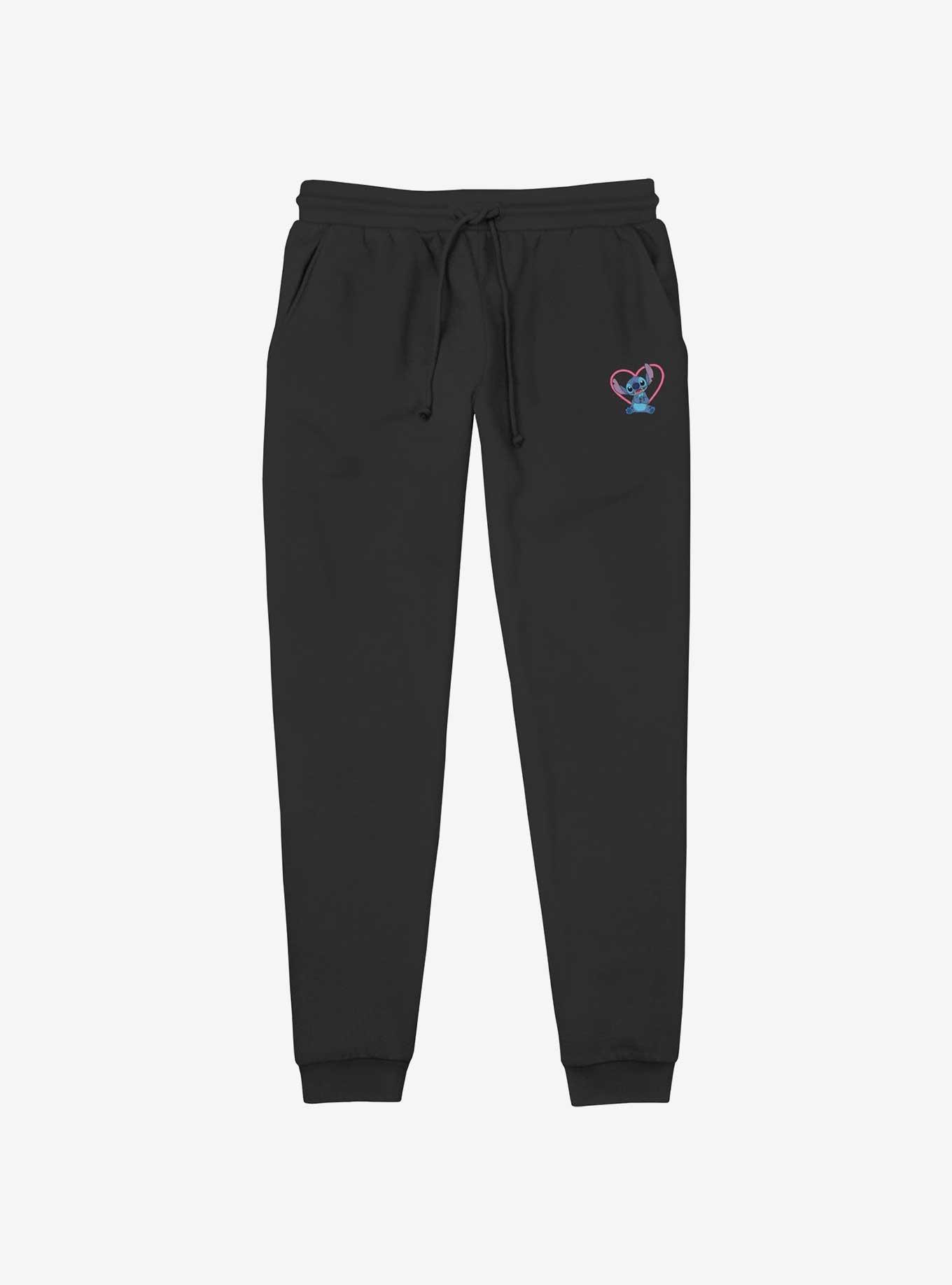 Disney Lilo & Stitch Hearty Stitch Jogger Sweatpants, BLACK, hi-res