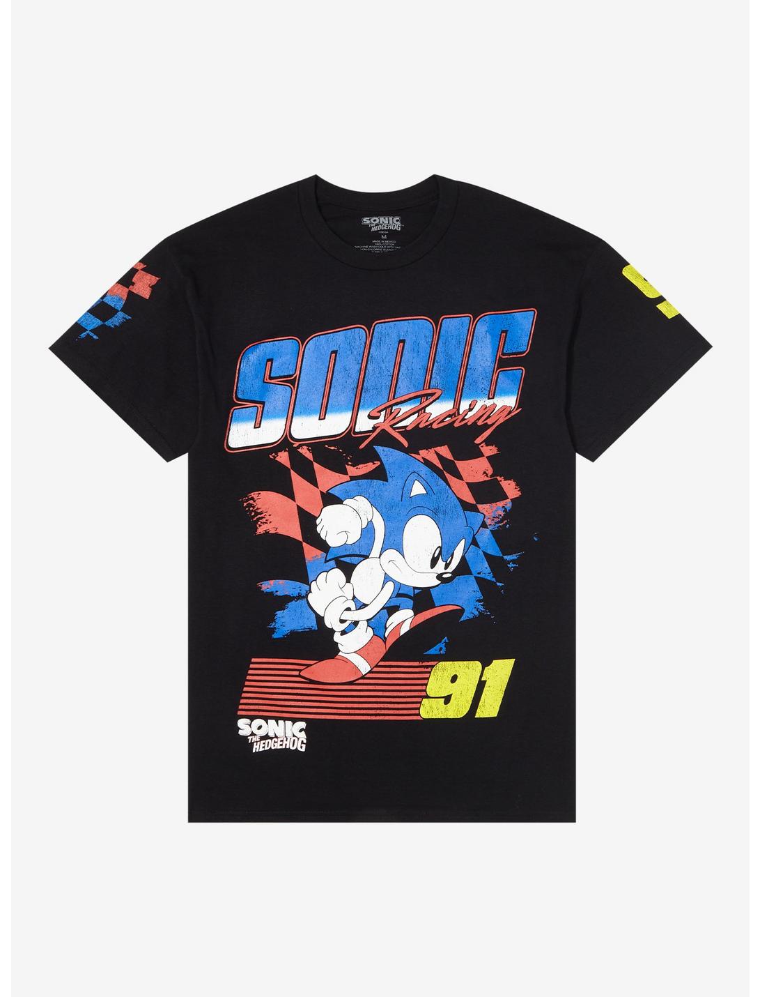 Sonic The Hedgehog Racing Icons T-Shirt, BLACK, hi-res