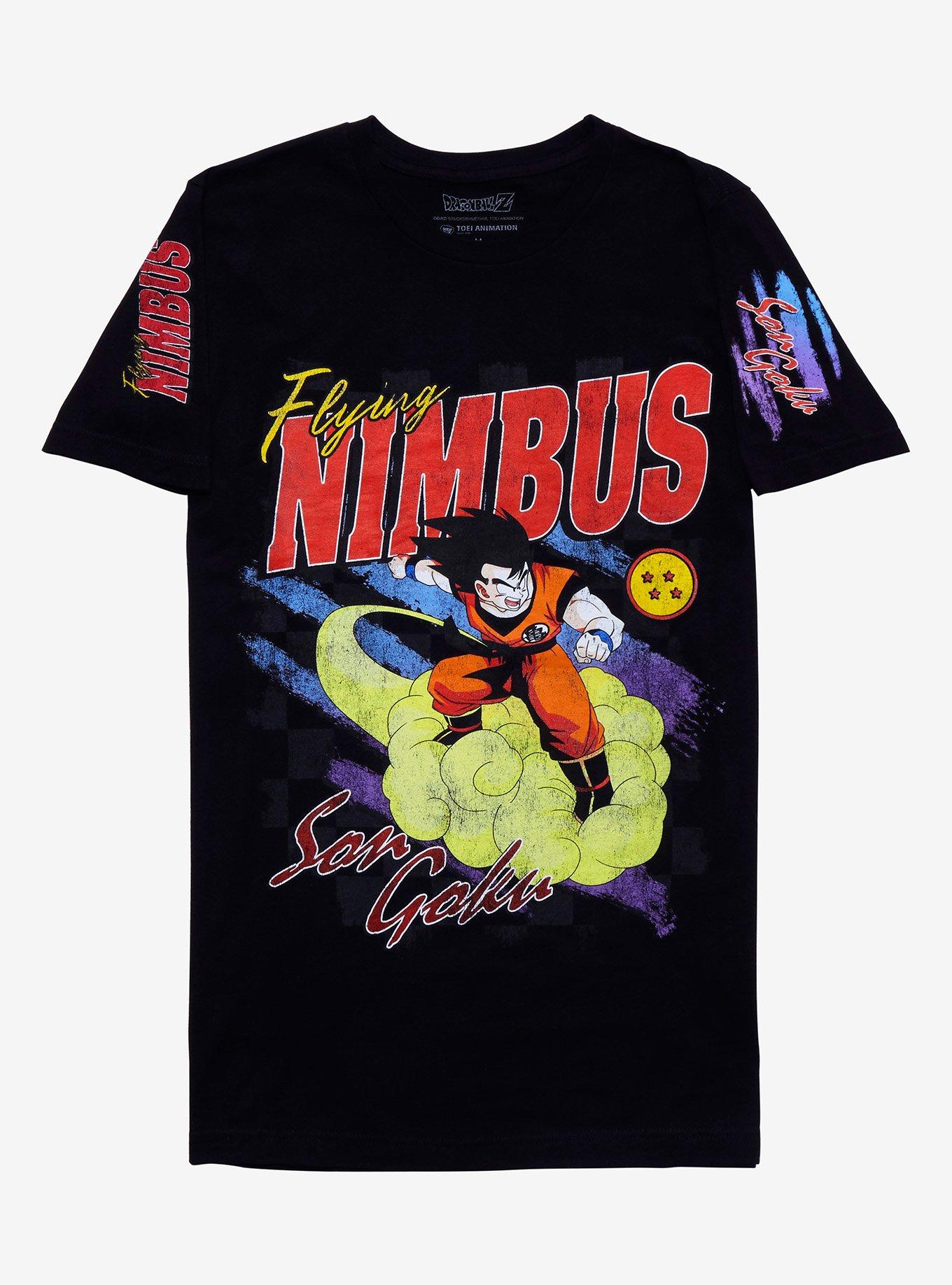 Dragon Ball Z Flying Nimbus T-Shirt, BLACK, hi-res