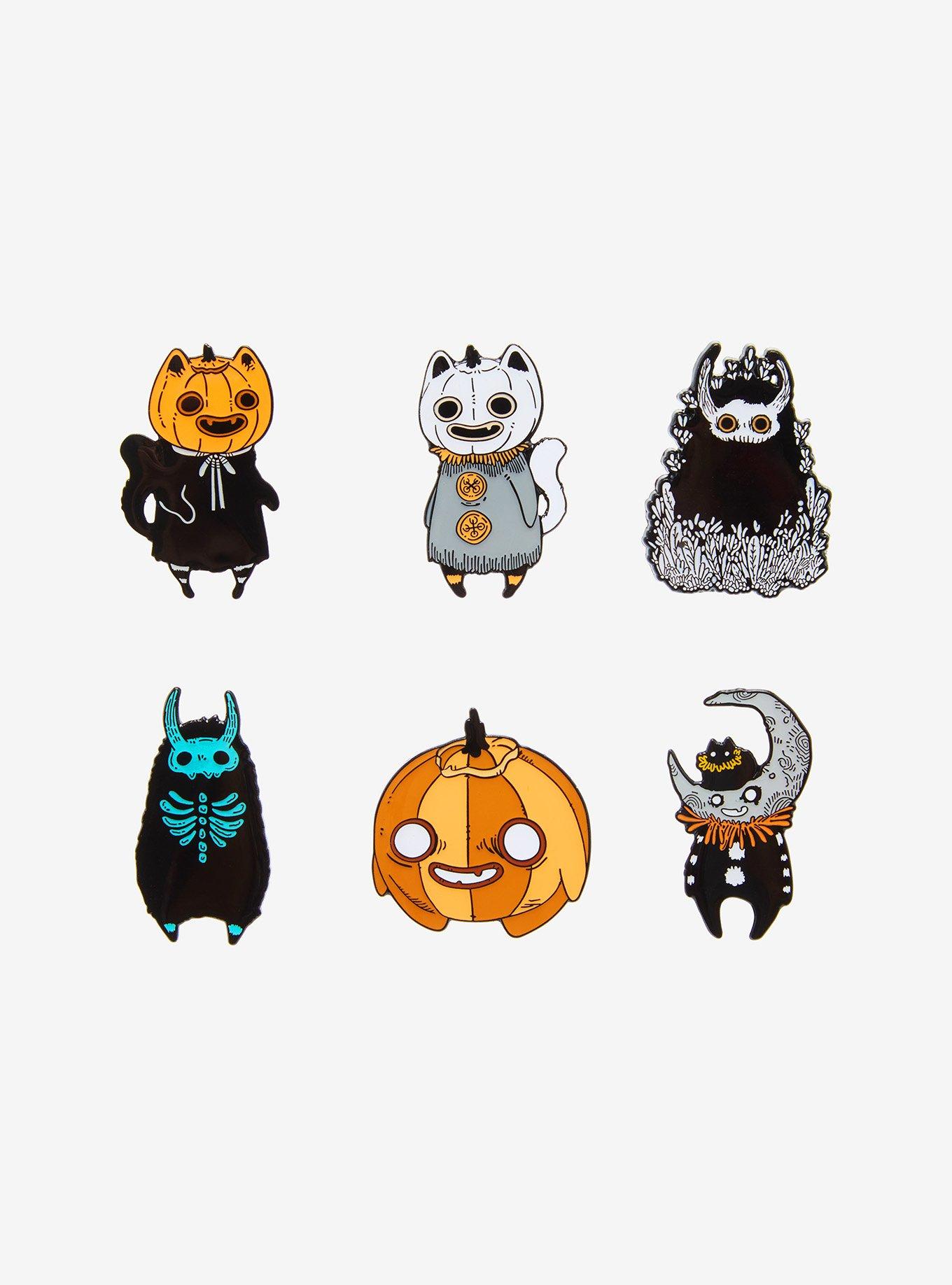 Pumpkin Critters Glow-In-The-Dark Blind Box Enamel Pin By Guild Of Calamity, , hi-res