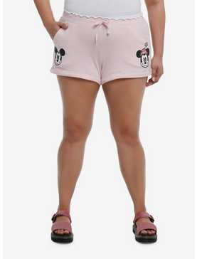 Her Universe Disney Mickey Mouse & Minnie Mouse Heart Girls Lounge Shorts Plus Size, , hi-res