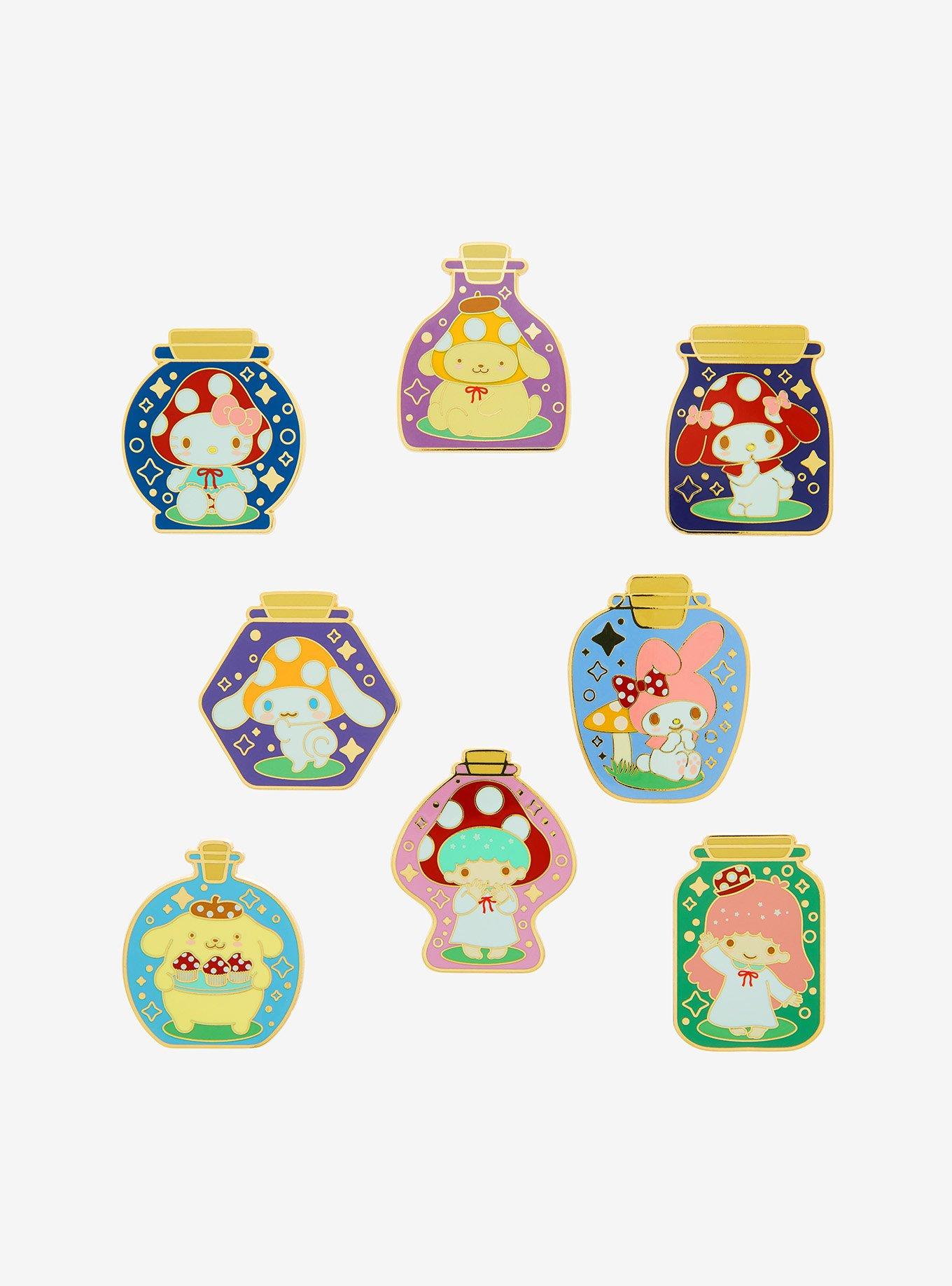 Hello Kitty And Friends Mushroom Bottle Blind Box Enamel Pin, , hi-res