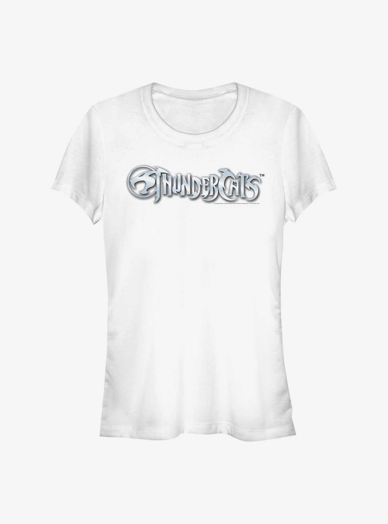 Thundercats Metal Logo Girls T-Shirt, WHITE, hi-res