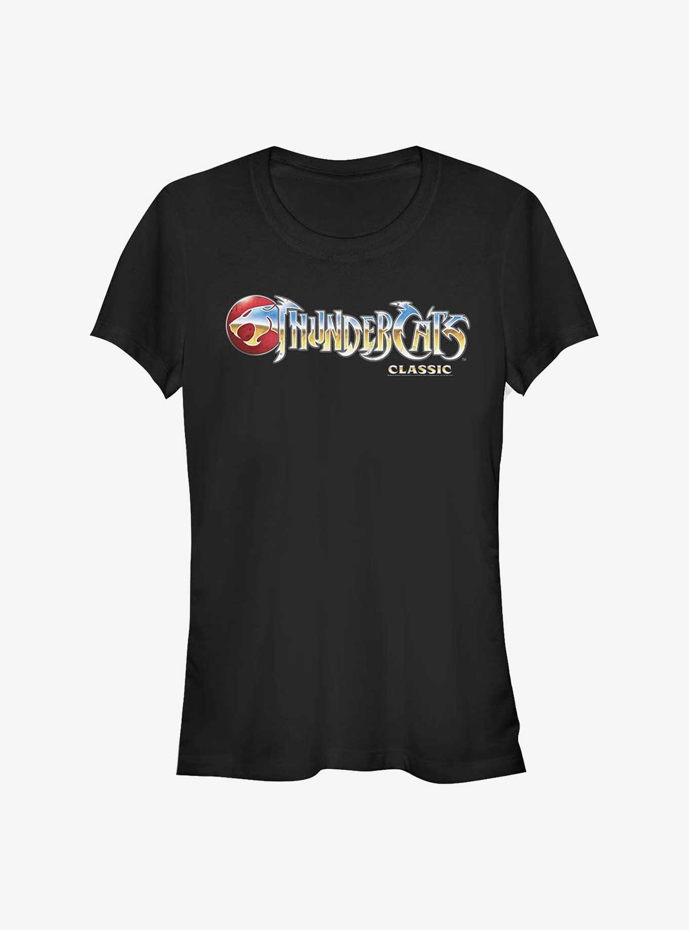 Thundercats Silver Logo Girls T-Shirt, BLACK, hi-res