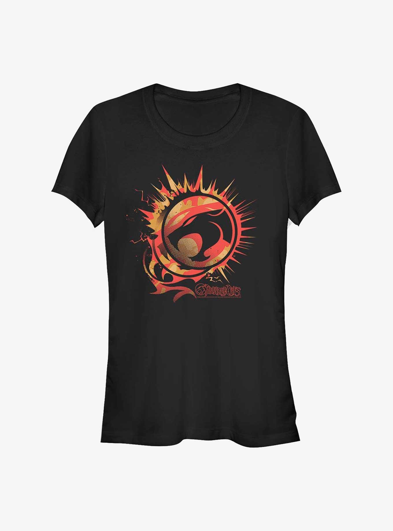Thundercats Firey Coin Logo Girls T-Shirt, , hi-res