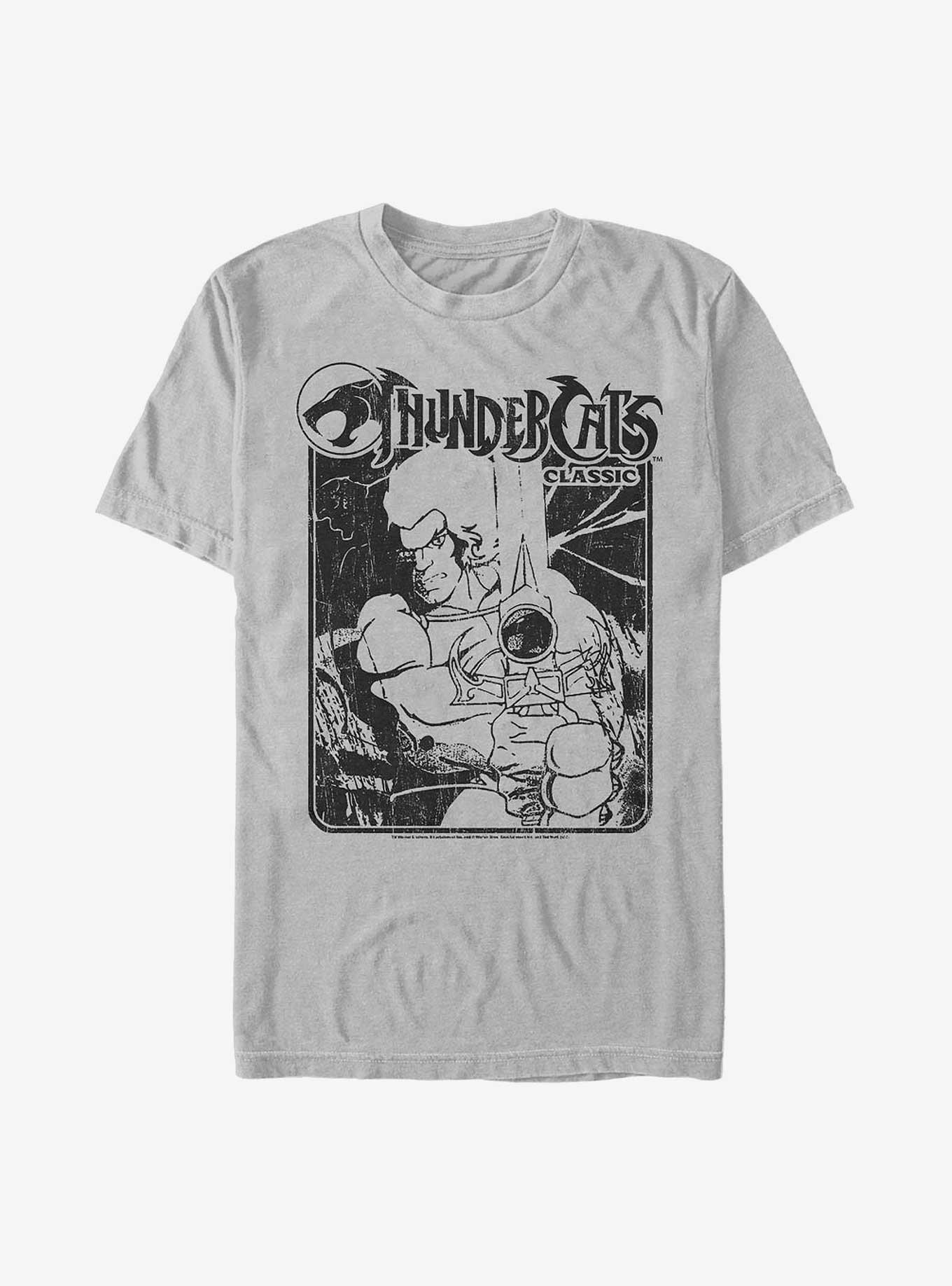 Thundercats Lion-O Panel T-Shirt, SILVER, hi-res